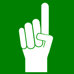raise your finger